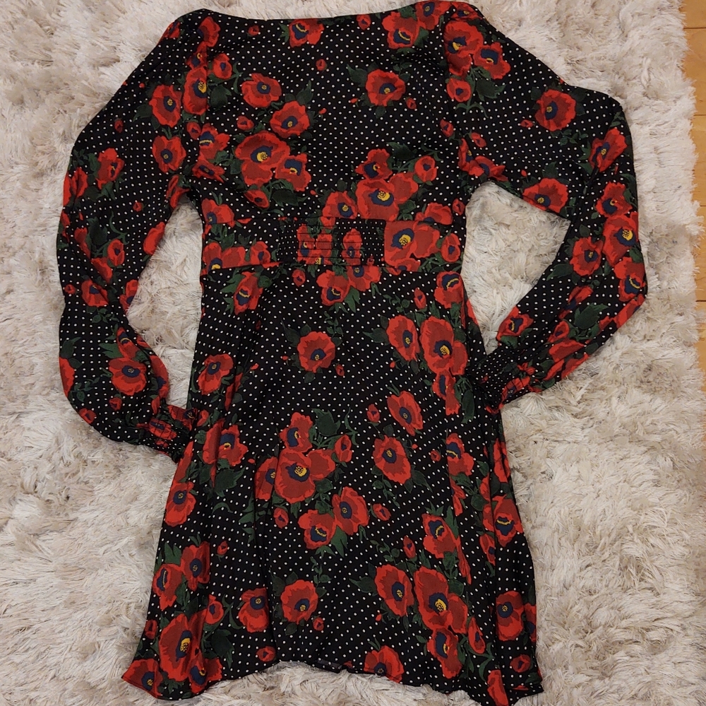 Free People Morning Light Floral Dress 12 NWT - Picture 4 of 8
